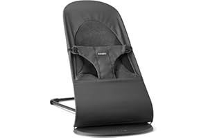 BabyBjörn Bouncer Balance Soft Woven/Jersey, Tri-Fabric, Dark Grey