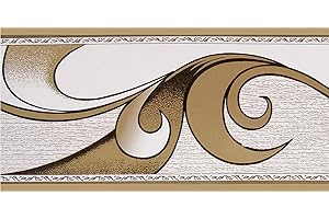 Dundee Deco BD5020 Tapete zum Abziehen und Aufkleben, abstrakt, braun, Retro-Design, Rolle, 10 m x 5 cm, selbstklebend