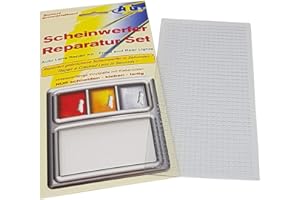 ATG Juego de reparación para Faros Delanteros Placa de PVC Transparente: Apto para Faros Traseros en Coche, Moto o caravanas. Ayuda de Emergencia para Viajes.