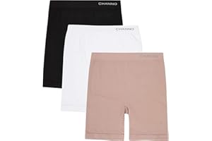 Channo Bawełniane spodnie modelujące zapobiegające otarciom, lekkie trzymanie, miękka tkanina i elastyczność (3 sztuki)