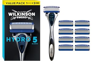 ‎WILKINSON SWORD Wilkinson Sword Hydro 5 Skin Protection Rasierer, Kunststoffgriff, 5 Klingen, unisex, Normal, 1 Stück, Standard, Tasche, für Körperbehaarung und Gesichtsrasur