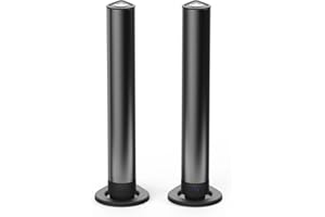 GUGXIOM A Pair Bluetooth Tower Speakers with 4 Subwoofers, Hifi Floorstanding Home Speaker with Powerful Bass and Dual Drivers, Type C Charging