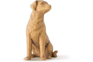Willow Tree 27682 Figurina Amo Il Mio Cane, Resina, Beige Chiaro, 8.5 cm