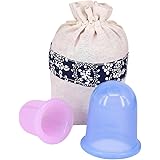 Kindax 2pz Coppette Anticellulite per Massaggio coppettazione, Massaggiatori Anti Cellulite per Cupping Therapy per Liscia de