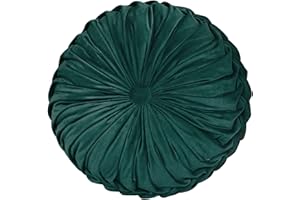 aromm Redondo Cojines para Silla Cojín del Asiento Espuma Viscoelástica Waschbar para Madera o Taburetes Metálicos Verde Negruzco