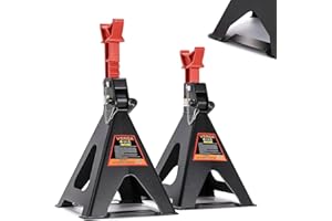 ‎SELLNET Unterstellböcke 3T, 385-600 mm, Sicherungssplint Stützböcke Wagenheber Ständer Modellwahl Wagenbock Werkstattstände Profi Reifenwechsel Abstellbock Auo Heber PKW Wohnmobil(1 Paar mit Sicherung 6T)