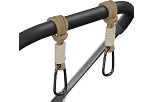 SURDOCA Buggy Clips for Pram, Aluminum Alloy Pram Carabiner Clips, Pram Hooks for Bags, Pushchair Accessories Hooks, Universal Buggy Hooks, Stroller Hooks for Diaper Bag, Wallets, Shopping Bags etc.