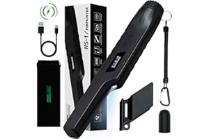 HAZLEWOLKE Rechargeable Metal Detector Pinpointer for Adults & Kids, Fully Waterproof Hand-held Metal Detectors Wand with One-Key Interference Elimination, Superhet-Tec Pin Pointer Metal Detector Accessories