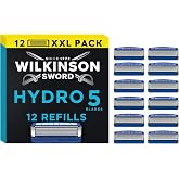 Wilkinson Sword Hydro 5 Tıraş Bı&ccedil;ağı Yedekleri, Erkekler İ&ccedil;in, 12 Adet