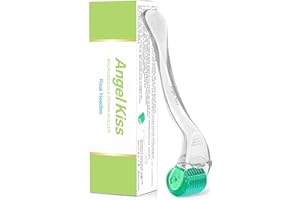 ‎ANGEL KISS Derma Roller Angel Kiss - 192 ECHTE NADELN - Titan-Nadeln - Microneedling für zuhause - Nadelroller 0,3 mm für Gesicht & Körper