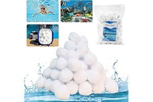 PEJLND Filterbälle Pool 700g für Sandfilteranlagen - Filterballs Pool Filter Balls Poolfilterbällchen Ersetzen 50kg Filtersand Pool Zubehör für Sandfilteranlagen Pool Schwimmbad Sandfilter Aquarium