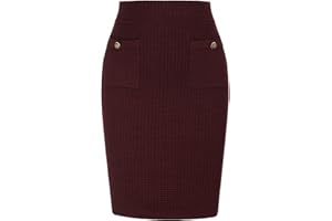 GRACE KARIN Gonna a Tubino da Donna Gonna Aderente OL Gonna da Lavoro CL1616