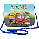 Personalisiertes Geldbeutel Set Für Kinder Mit Rennauto Design - Brustbeutel Mit Name