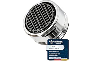 M. ROSENFELD HOME Mousseur Robinet M24 en Laiton Chromé - Économiseur d'Eau avec Filtre Anticalcaire - Économisez Jusqu'à 60% d'Eau et d'Énergie - Débit d'Eau 5 L/min