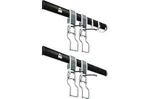 Borgen Bike Wall Mount - Bike Rack Garage - Expandable Bike Storage Solution with Steplessly Adjustable Bike Hooks and Hooks for Accessories