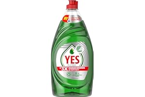 YES Platinum Dish Liquid with up to 3X Faster Cleaning of Ingrown Food Residue: Quick Grease Removal, Easy Soaking, Easy Rins