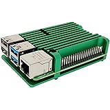 Raspberry Pi 4 Aluminium Armour - Heatsink Case for Raspberry Pi 4 Model B (Green)