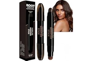 CBOFOL Double-Head Root Touch Up Stick,Instant Root Cover Up Stick,Hairline Powder,Hair Root Colour Touch Up,Blonde Roo/t Tou/ch Up,Concealer Sti/ck,Hair Powder & Hair Dye Pen,Ha/ir Coverage,Dark Brown