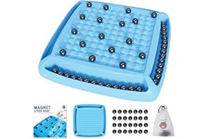 Magnetic Chess Game, Fun Family Magnet Chess Game with 20pcs Stones, for Kids and Adults, Magnetic Gifts for Boys & Girls, 2-4 Players
