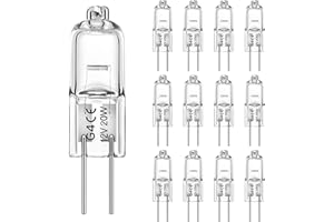 WeshLMPO Halogen G4 20w 12v 12 Stücke G4 Halogen Leuchtmittel 2700K Warmweiß Dimmbar für Backofen 300 Grad.
