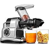 AMZCHEF Estrattore Frutta e Verdura - 80MM Grande Apertura per Frutta Intera - Estrattore Frutta e Verdura Professionale con 