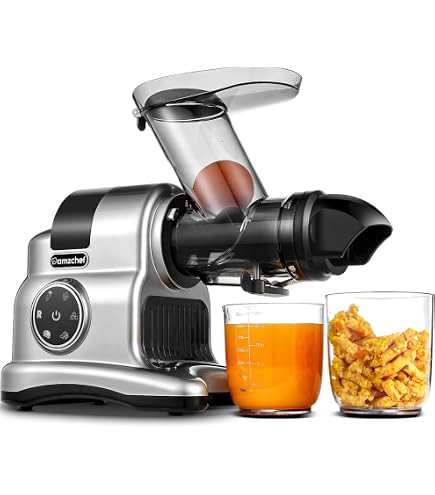 Extracteur De Jus Compact AMZCHEF - Double Alimentation, Très Silencieux Et Ultra Efficace