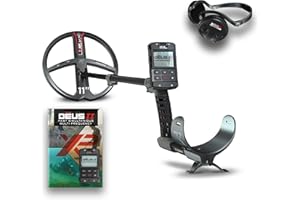 XP Metal Detectors lot Deus II RC - Disque FMF 28cm avec Casque sans Fil WSAII - détecteur de métaux étanche et multifréquence avec télécommande XP Deus II et Canne S-Telescopic
