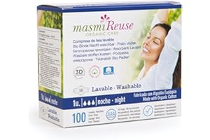 Masmi Compresa de Tela Lavable Noche con Alas