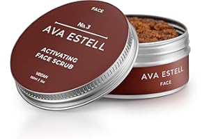 AVA ESTELL Activating Face Scrub Exfoliator - 100% Natural Exfoliator Face Scrub for Women and Men - Soft, Gentle, and Promotes Cell Regeneration - Sugar Facial Scrub Exfoliator - 150 ml