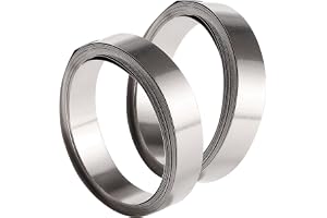 KUOQIY 2 ST 3m 99.6% Renhet Nickelremsor, 0.1 * 8mm Batteri Nickelremsa, Lödflik Nickelremsa, för Batteripunktsvetsning