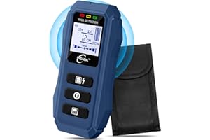 PIGADA Détecteur Mural jusqu'à 12 cm contient une pochette de protection,Détecteur de Construction 6 EN 1,Détecteur de Matériaux avec Écran HD LCD,Détecteur de mur,Stude Finder,Testeur de Bois/Métaux/Fil CA