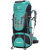 Bseash 80L Waterproof Hiking Camping Backpack with Rain Cover Lightweight for Outdoor Sports Travel Climbing Tourism