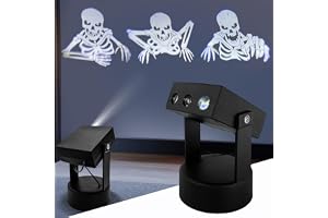 Halloween dekoration utomhus inomhus, Halloween projektor 3D dynamisk för trädgård