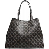 Borsa Tote GUESS Vikky II Donna - In Pelle Sintetica Marrone, Design Elegante Con Chiusura A Zip - Foto 4