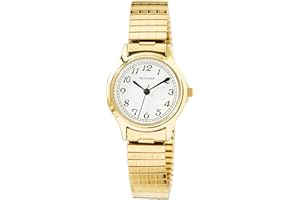 Sekonda Clarke 28mm Gold Womens Quartz Watch Analogue Display with White Dial and Stainless Steel Strap