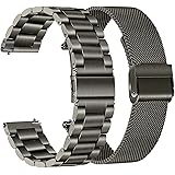 TRUMiRR Ersatz für Huawei Watch GT 3 Pro 46mm/GT Runner 46mm/GT 2 Pro/GT2 46mm/GT 2e/Active Armband, Solide Edelstahl Gewebte