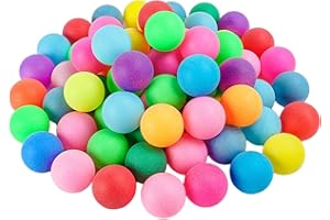 FYKZQWDS 40 PCS Ping Pong Balls, 40mm Assorted Color Table Tennis Balls, Party Decoration, lottery ball for pet, Family Party, For Cat Dog Pet Toy School Crafts(Random Colors)