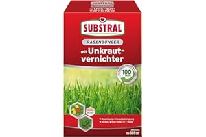 Substral 8228 - Fertilizante de césped con herbicida de 100 m², 2 kg