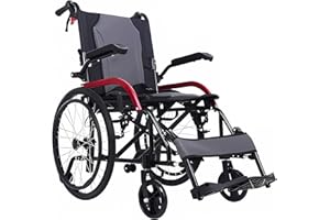 SJAPEX Rollstuhl Faltbar Leicht Aluminium Aktivrollstuhl, Rollstühle mit Selbstantrieb, Ultraleicht Reiserollstuhl für die Wohnung und Unterwegs 3