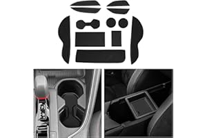 CDEFG Dywaniki gumowe kompatybilne z Toyota CHR C-HR 2024 2025, Facelift, maty antypoślizgowe C-HR, antypoślizgowe, antypoślizgowe gumowe maty samochodowe, CHR, hybrydowe akcesoria (czarne)