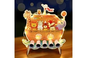 LUCKEEY Taufgeschenke für Mädchen Jungen, Geldgeschenk Taufe, Arche Taufe Geschenk Holz, Sinnvolle Geschenke zur Taufe, Taufgeschenke Jungen Mädchen von Großeltern, Geschenk Taufe Patenkind