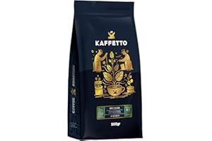 Café de ESPECIALIDAD Descafeinado | Grano Natural 100% ARABICA, Origen: Mexico | SCA 83 Puntos [Kaffetto, Cafe Especialidad Premium] Tueste Natural, Reciente y Seleccionado.
