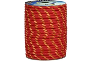Corderie Italiane 6006589-00 Braid Corit, 08 Mm-30 Mt, Rojo