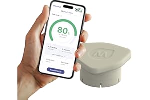 PLUMBEZ Magnus HAWKi Smart Oil Tank Level Monitor Radar Gauge - Bluetooth Connection to Phone App, Universal Fit - No Drilling Required - Plastic Oil Tank Level Gauge.