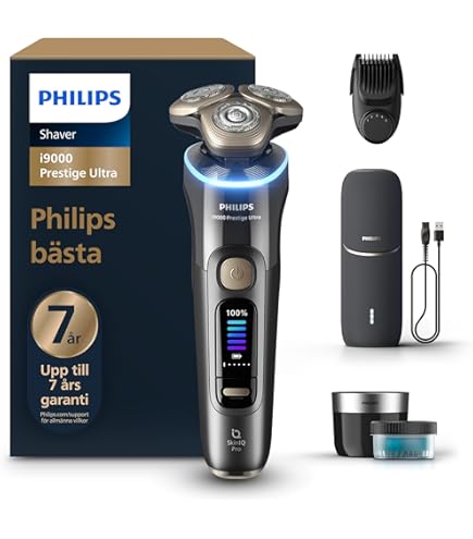 Braun Series 9 PRO+ 9517s Electric Shaver, Load Base, Dry & Wet