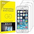 JETech Screen Protector for iPhone SE 2016 (Not for 2022/2020), iPhone 5s, iPhone 5c and iPhone 5, Tempered Glass Film, 3-Pack
