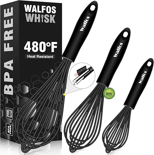 Walfos Schneebesen-Set 3er, Silikon