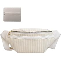 Sac Banane écru Velours Côtelé - Sacs à Main Femme