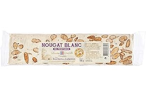 Les Ruchers du Luberon - Nougat Blanc de Provence en Barre 100 g - Nougat Tendre aux Amandes et au Miel de Lavande - Fabrication Artisanale