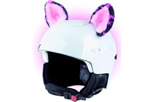 Crazy Ears Helm-Accessoires Ohren Katze Tiger Lux Frosch, Ski-Ohren geeignet für Skihelm, Motorradhelm, Fahrradhelm und vieles mehr